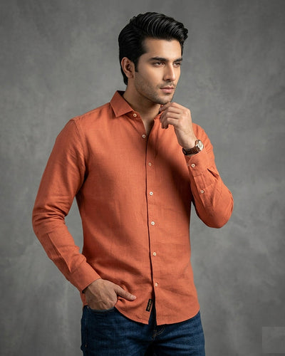 Men's Casual Shirt - Shc-1972 Orange