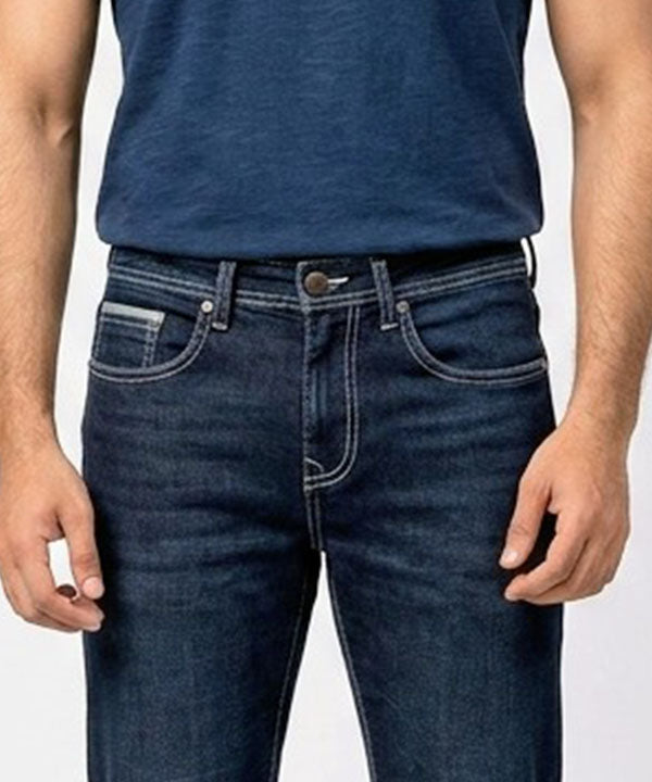 Men's Denim Straight Fit- Jp-2232 N-Blue - Blue - View 3