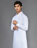 white plain kameez shalwar