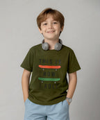 HR clothing Kids Tee's - Green BTS-1480