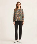 Women Western Floral Multi Printed Top LSH-0106