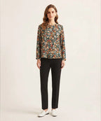 Women Western Floral Multi Printed Top LSH-0106