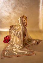 Hyderabadi Khara Dupatta - Handcrafted Luxury Fabric Shawl by Vashah - Shopping Karado