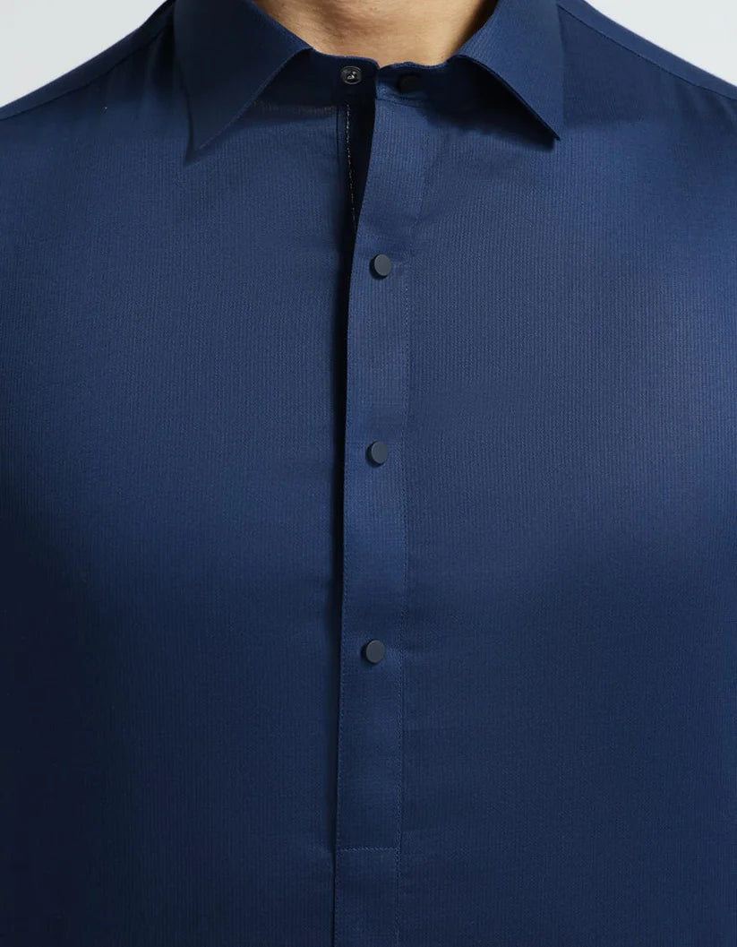 navy blue cotton plain kameez shalwar