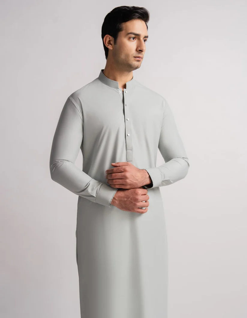 light green casual kameez shalwar