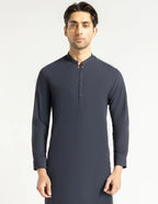 midnight blue semi-formal kameez shalwar