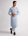 sky blue casual kameez shalwar