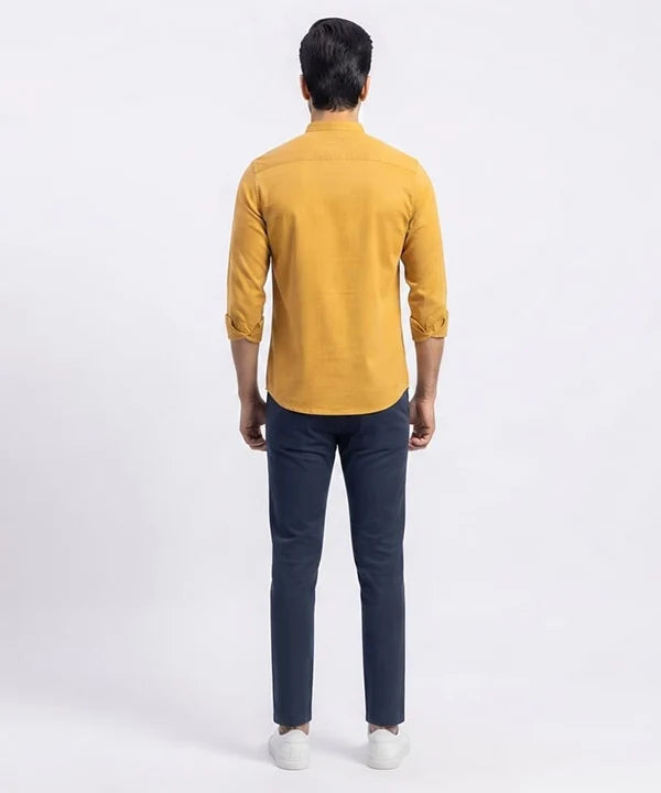 Men's Casual Shirt - Shc-1831 Yellow (ORG-H)