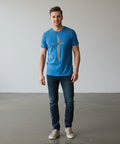 Men’S T-Shirt – Light Blue Tsh-5685 - Blue - View 1