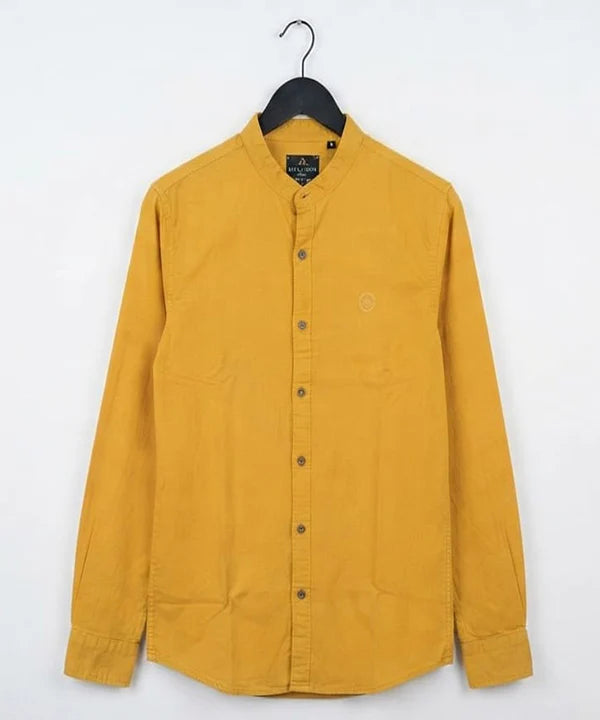 Men's Casual Shirt - Shc-1831 Yellow (ORG-H)