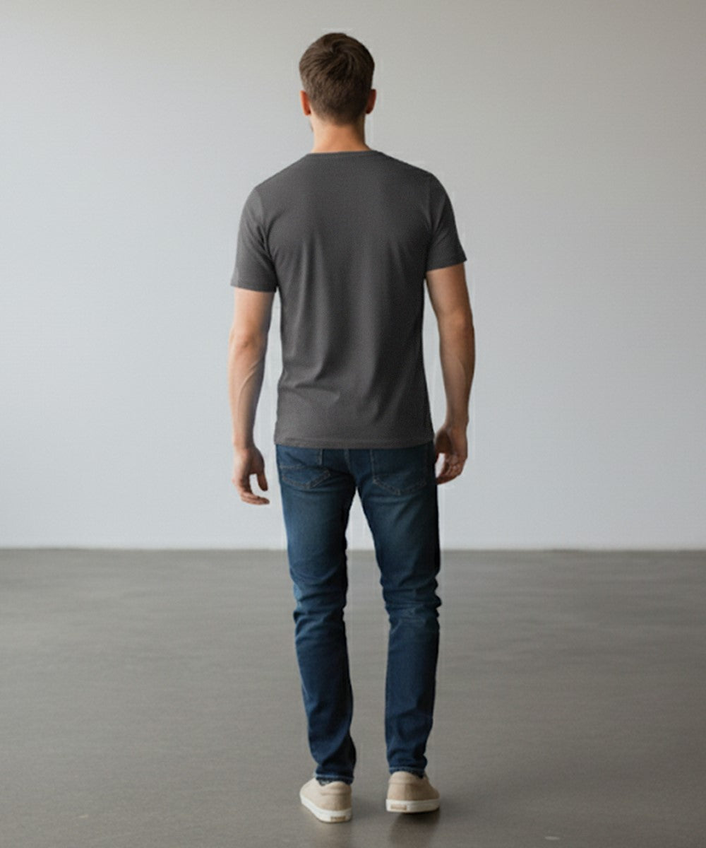 Men’S Graphic T-Shirt – Grey Tsh-5880 - Grey - View 2
