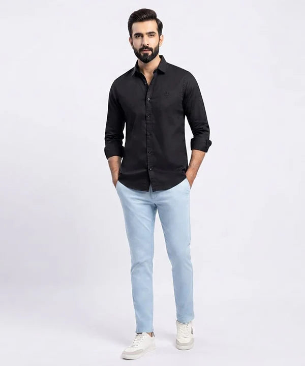 Men's Casual Shirt - Shc-1832 Black (ORG-H)