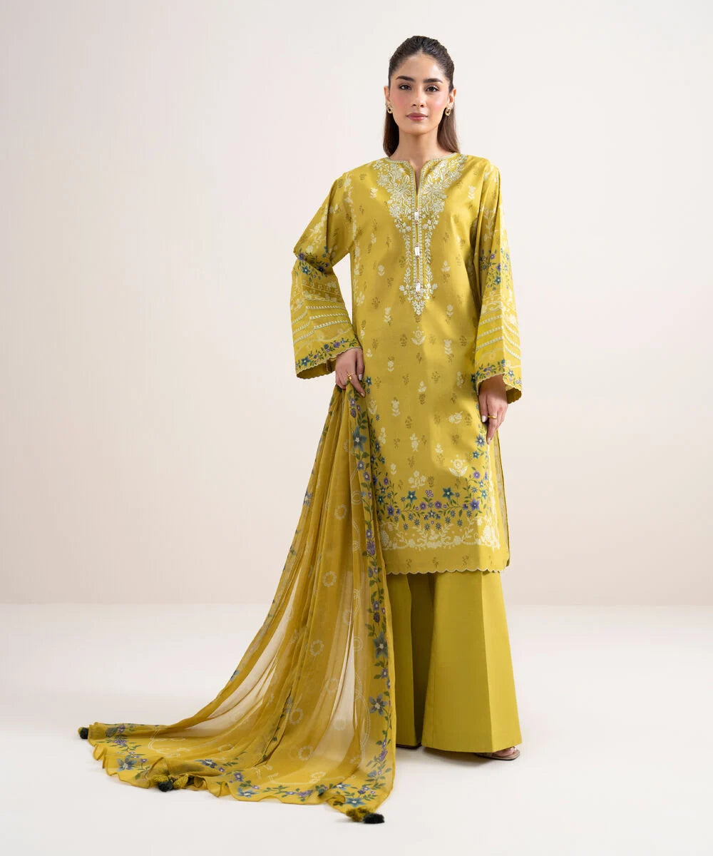 3 Piece - Embroidered Lawn Suit