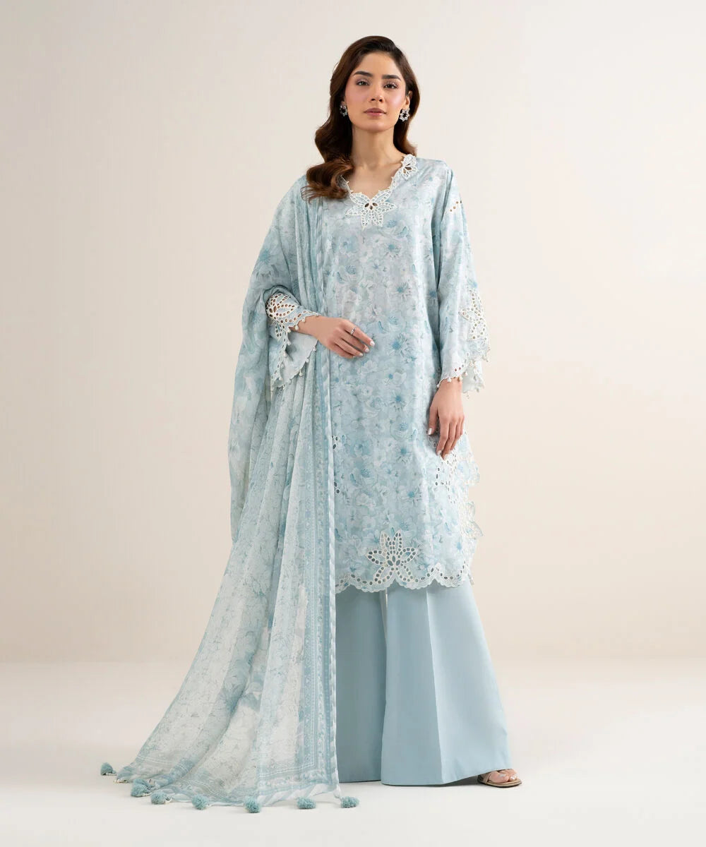 3 Piece - Embroidered Lawn Suit
