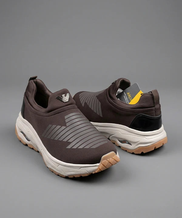 Slip-On Casual Sneakers Fw-0173 Coffee