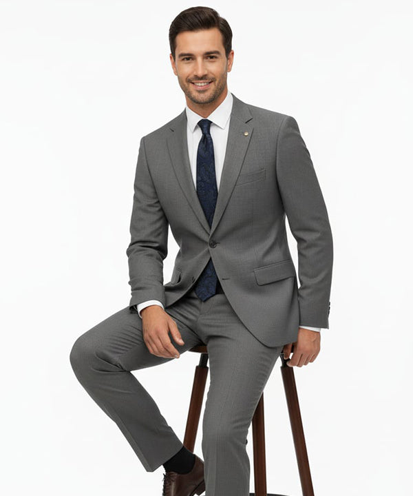 Formal Suit Gst-0124 Grey - Grey - View 3