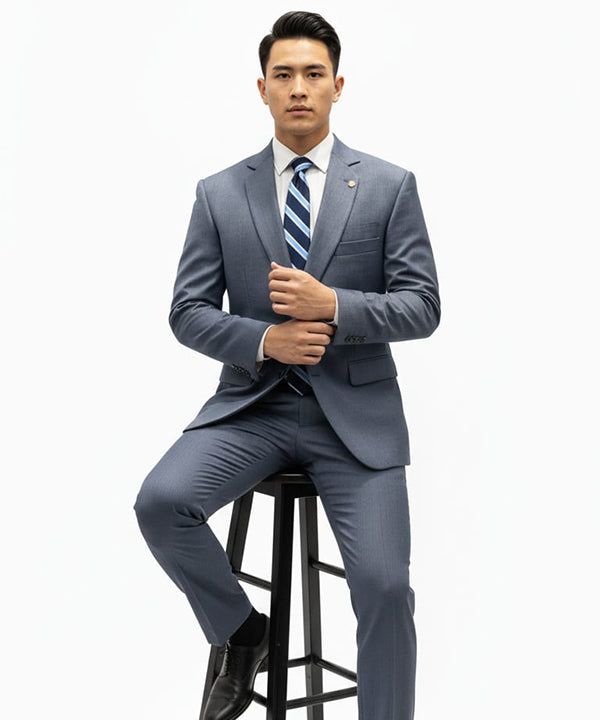 Formal Suit Gst-0124 Silver Grey - Grey - View 3