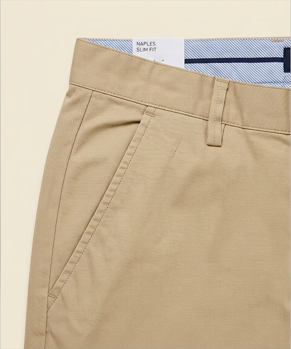 Men’S Summer Cotton Beige Shorts- Br-0112 - Beige - View 4