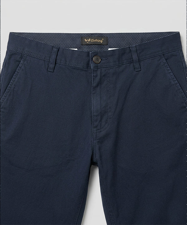 Men’S Summer Cotton Navy Shorts- Br-0105 - Navy - View 3