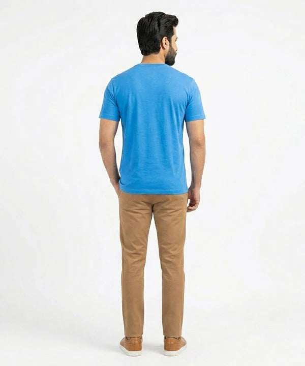 HR Clothing Men’s Printed T-Shirt – Blue TSH-5684
