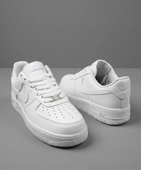 Low-Top Casual Sneakers White Fw-0178