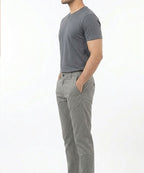 Men'S Chino Straight Fit- D-Grey Cp-0551 - Grey - View 3