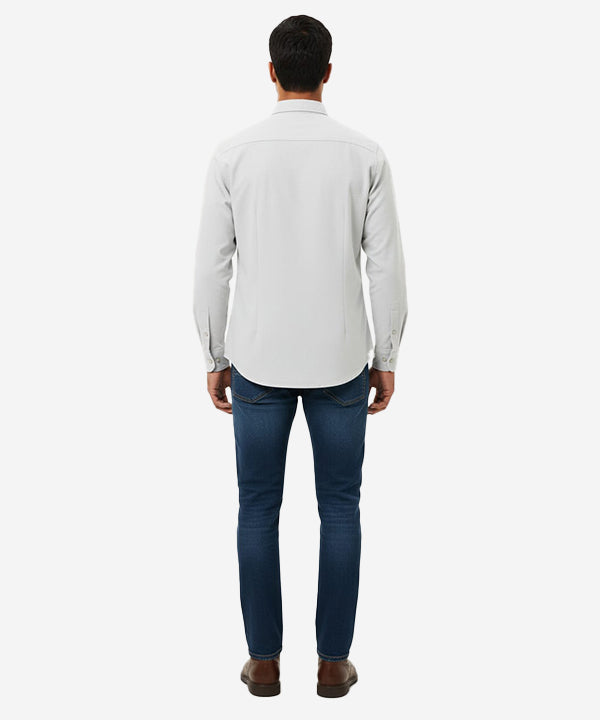 Men's Casual Shirt - Sky Shc-1841 Strech Fabric - Sky - View 3