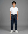 Boys Navy Blue Stretch Denim Jeans- Bjp-0304