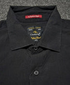 Men's Casual Black Half Sleves Shc-2073