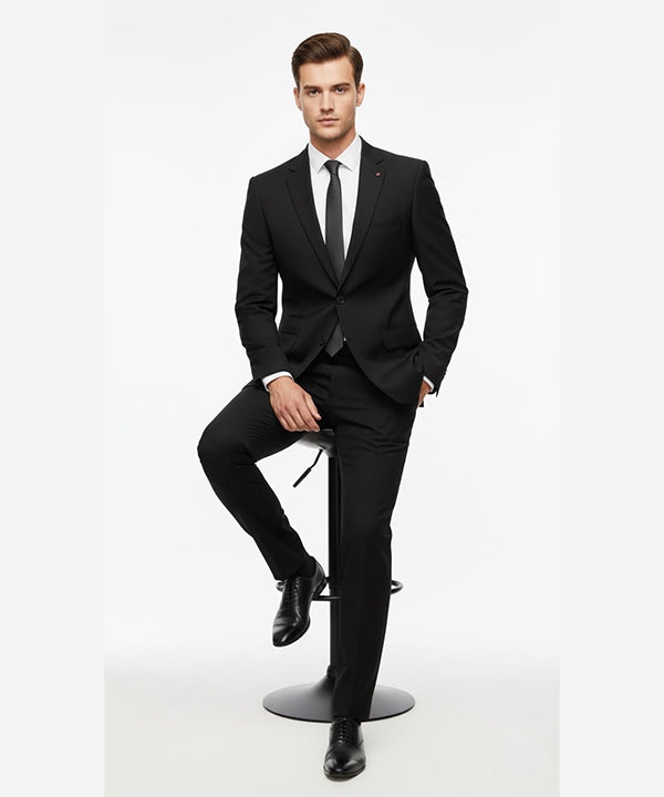 Formal Suit Gst-0116 Black - Black - View 3
