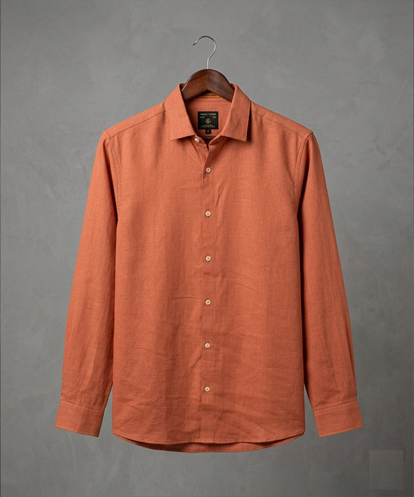 Men's Casual Shirt - Shc-1972 Orange - Orange - View 4