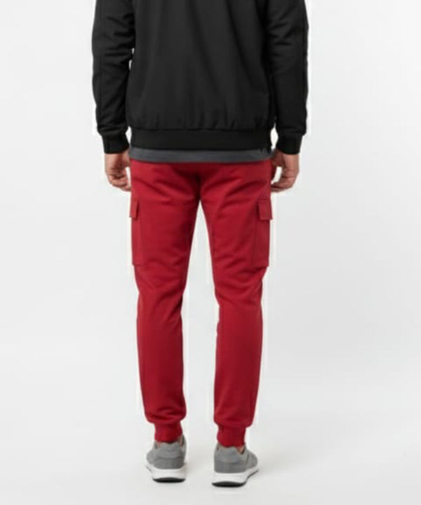 Men'S Sports Trousers Six Pocket - Maroon Lwr-0513 - Maroon - View 3