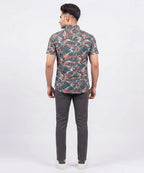 Men's Casual Multi Printed Half Sleves Shc-1778 ( H )