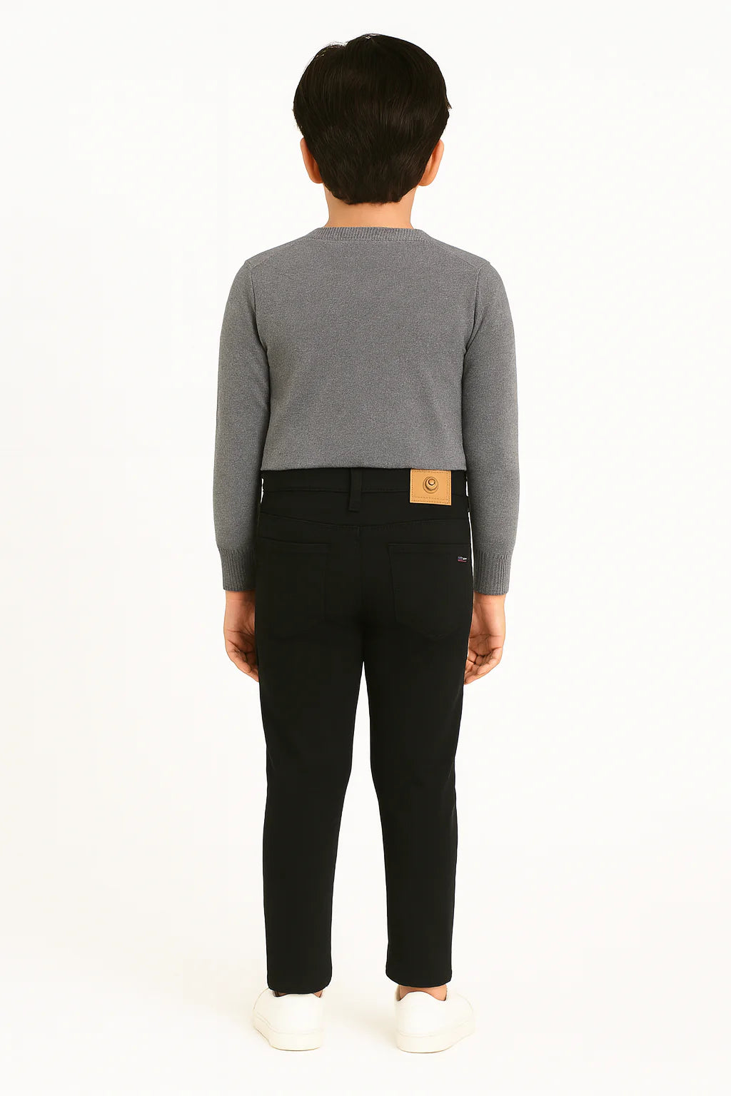 Kids Cotton Chino Pant - Bcp-0037 Black