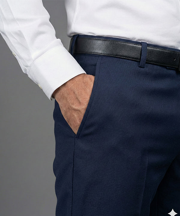 Men'S Dress Pant - Navy Dp-0124 - Navy - View 3