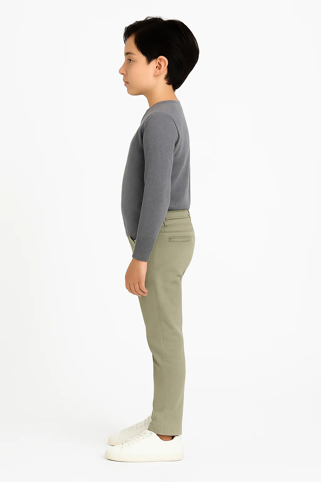 Kids Cotton Chino Pant - Bcp-0033 Green