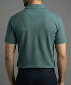 Men'S T-Shirt Collar Green Tsh-7025 - Green - View 3