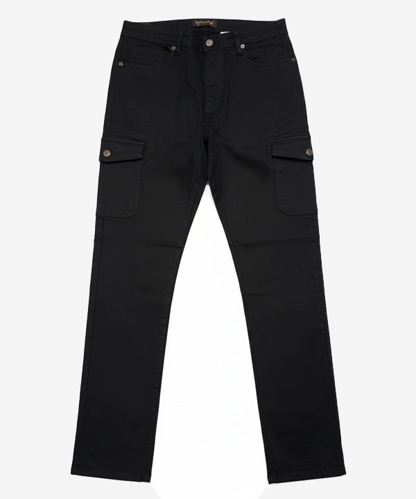 Men'S Cotton Pant 6 Pocket - Black Cp-0542 - Black - View 3