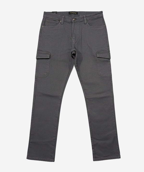 Men'S Cotton Pant 6 Pocket - Greyish Purple Cp-0543 - Grey - View 3
