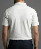 Men'S T-Shirt Collar White Tsh-7025 - White - View 3