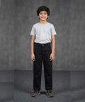 Boys Black Carpenter Straight Cargo jeans - Bjp-0300