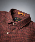 Men's Casual Shirt - Maroon texture- Shc-1971 - Maroon - View 3