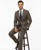 Formal Suit Gst-0124 Dull Olive - Olive - View 3