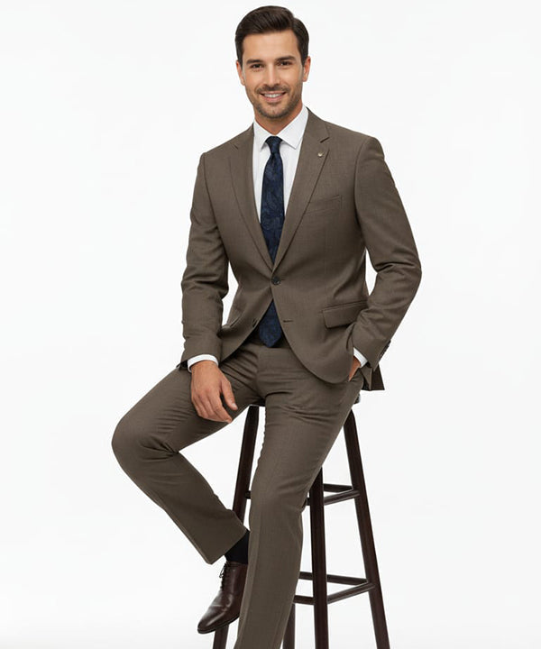 Formal Suit Gst-0124 Dull Olive - Olive - View 3