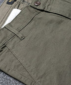 Men’S Summer Cotton Texture Green Shorts- Br-0102 - Green - View 3