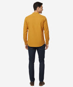 Men's Casual Shirt - Yellow Shc-1691 - Yellow - View 3