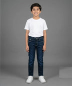 Boys Navy Blue Stretch Denim Jeans- Bjp-0305