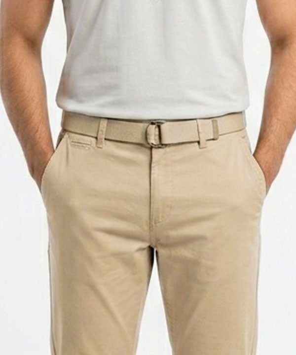Men'S Chino Straight Fit- Beige Cp-0551 - Beige - View 3