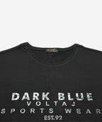 Men’S Graphic T-Shirt – Black Tsh-5879 - Black - View 5