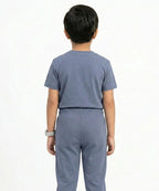 Kids Smart Baggy stretchable premium trouser Navy BLW-0136